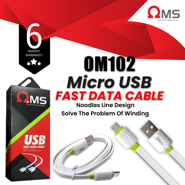 OMS 0M-102 S4 MICRO-USB TO USB DATA CABLE