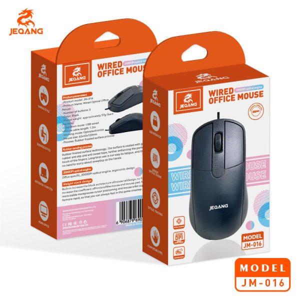 JEQANG JM-016 Wired Optical Mouse